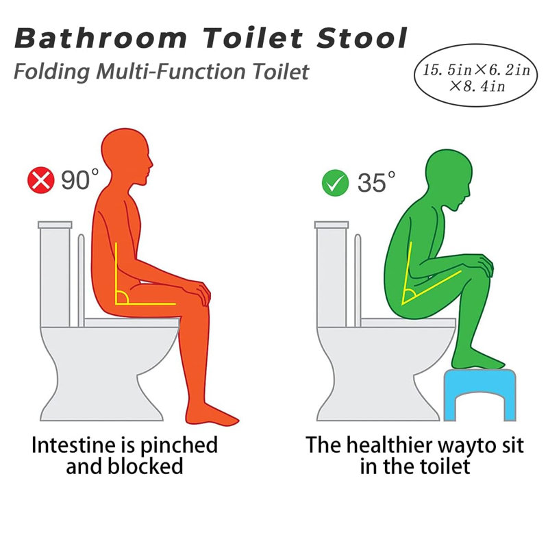 Bathroom Toilet, Squat Toilet, Removable Multifunctional Seat Tray, Portable Step For Home Bathroom, Portable, Squat Toilet Stool, Convenient And Compact, Sturdy (Black)