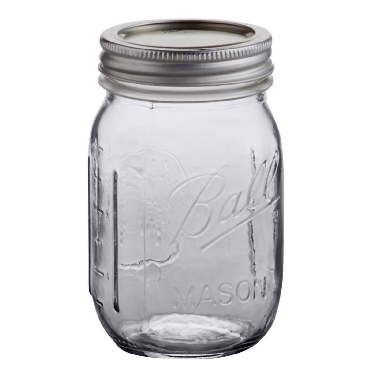 Pots Mason Pots de conserve de 16 oz, bocaux en verre avec