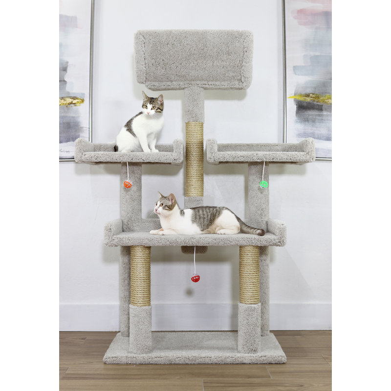 Prestige Cat Trees Extra Large Spacious Cat Tree for Multiple Cats, Beige