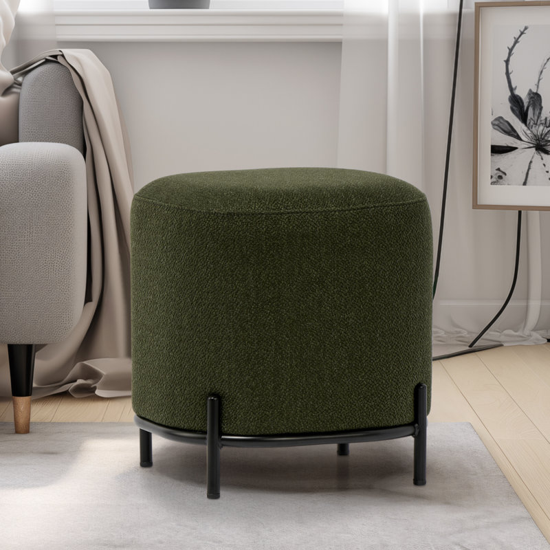 Tabouret d'appoint et repose-pieds de 18 po Daryla, Vert