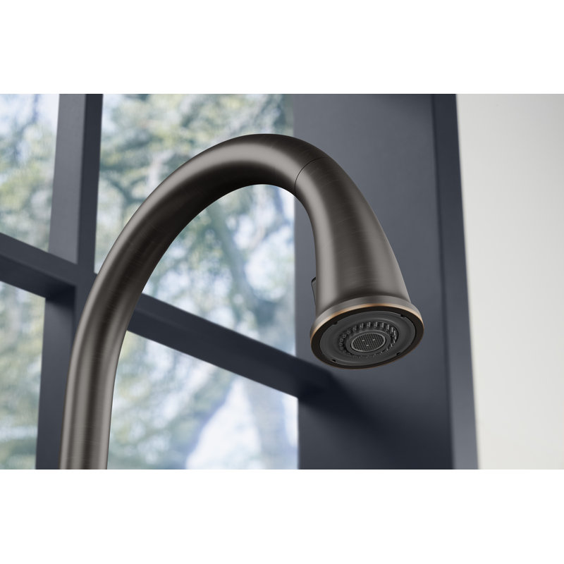 Motif Pull-Down Kitchen Faucet with Soap/Lotion Dispenser, Oil Rubbed Bronze