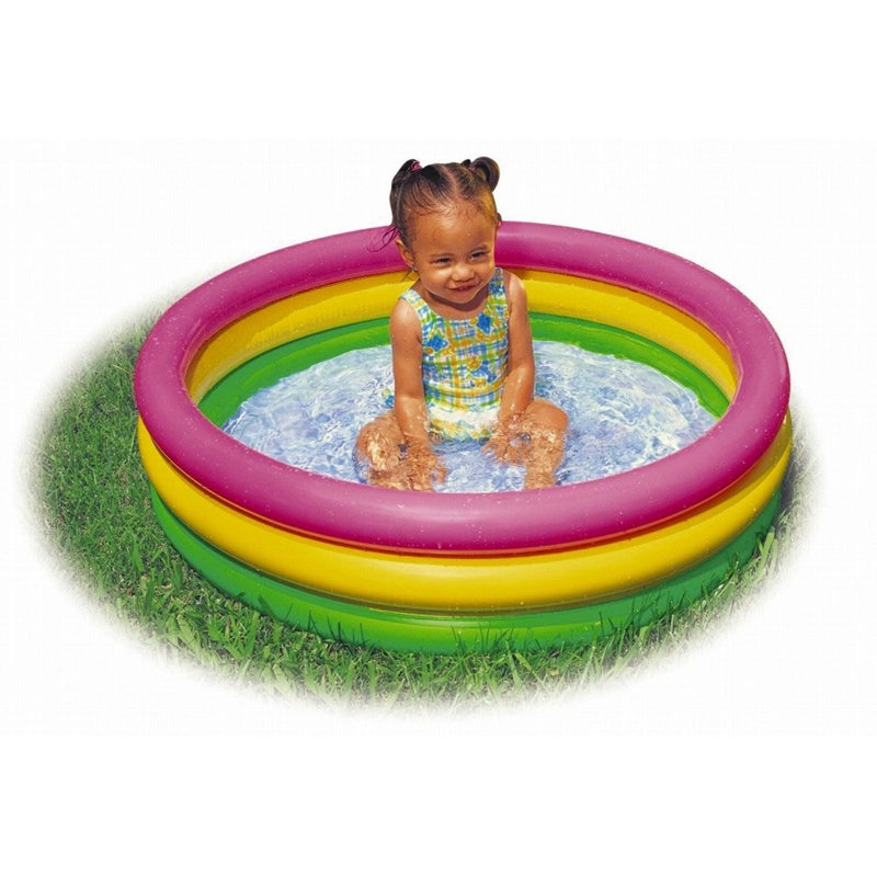 Intex 2.8ft x 10in Sunset Glow Inflatable Colorful Baby Swimming Pool