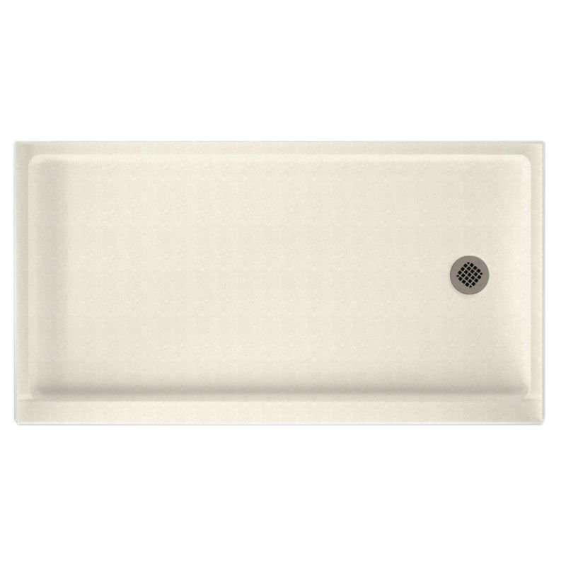 32'' W 60'' D Rectangular Single Shower Base, Tahiti Sand, Right-Hand