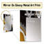 Gold Black Marble Symphony - Modern Rectangular Wall Mirror-632465448