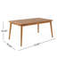 Table de salle à manger en bois d'acacia pour 6 personnes-853134900