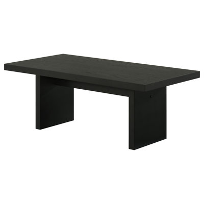 Vule 47-Inch Rectangular Cocktail Coffee Table Black