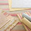 Tapis crocheté à la main en laine Crosshatch Sky-41080239