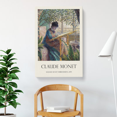 Madame Monet by Claude Monet - Wrapped Canvas Painting