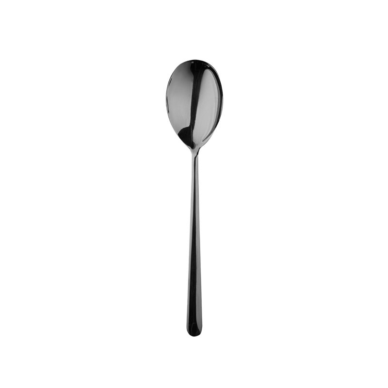 Linea 2 Piece Stainless Steel Hostess Set, Black Gold