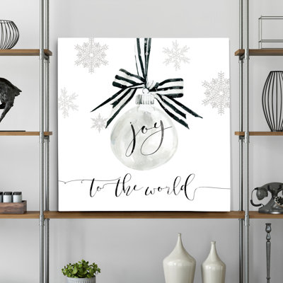 Joy Joy Ornament - impression d'art textuel
