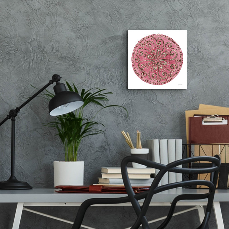 Bungalow Rose «Rose Mandala» par Yvette St. Amant, art mural en verre acrylique, H 12 po x l 12 po x P 0,13 po
