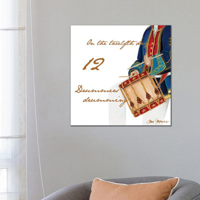 Twelve Drummers Drumming 1 Piece Wrapped Canvas Wall Art