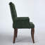 Chaise de salle à manger rembourrée traditionnelle Fernleigh avec structure en bois massif et tissu chenille luxueux.-117093430