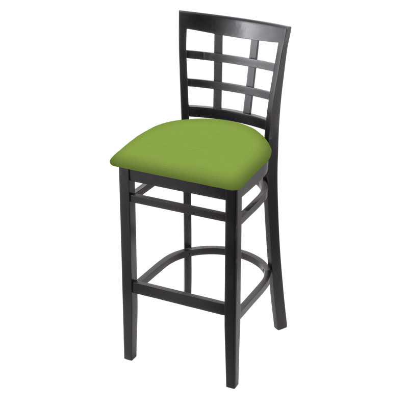 Tabouret 30 ", Noir, Vert kiwi Canter, Tabouret de bar (siège d'une hauteur de 30 po)