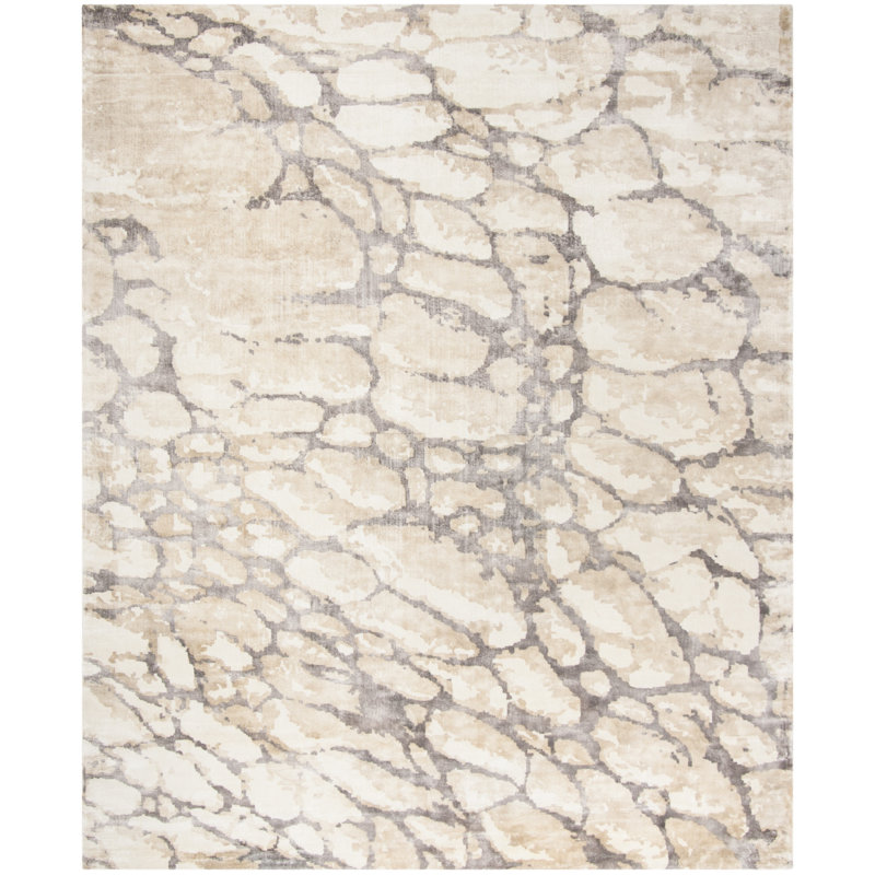 Wynkoop Hand Loomed Viscose Abstract Rug, Rectangle 9' x 12'