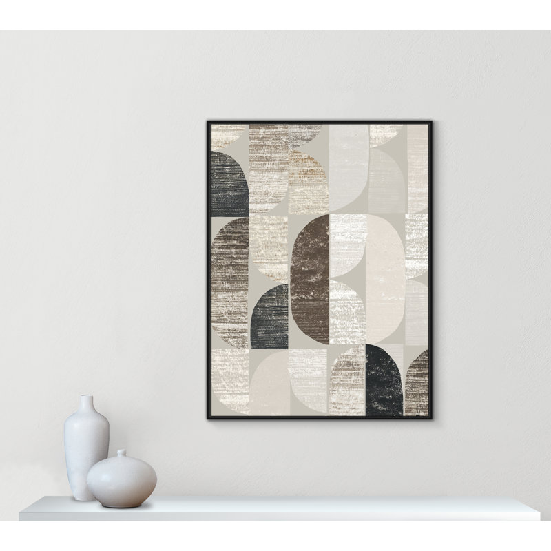 «Shape and Form II» par Tom Reeves, Noir, H 49,5 po x l 37,5 po