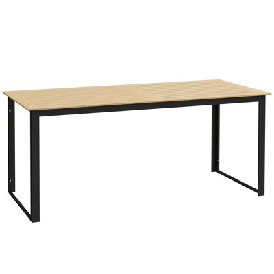 Rectangular Metal Outdoor Dining Table , 175cm cm W 78cm cm D