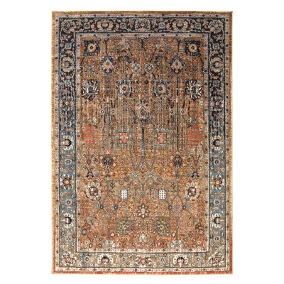 Spice Market Myanmar Plush Pile Stain/Fade Resistant Polyester Woven Ornamental Indoor Area Rug