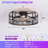 20" Flush Mount Caged Ceiling Fan with Lights and Remote Control-122513624-122513620
