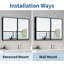 26X30 Inches Black Metal Framed Wall Mount Or Recessed Bathroom Medicine Cabinet With Mirror
