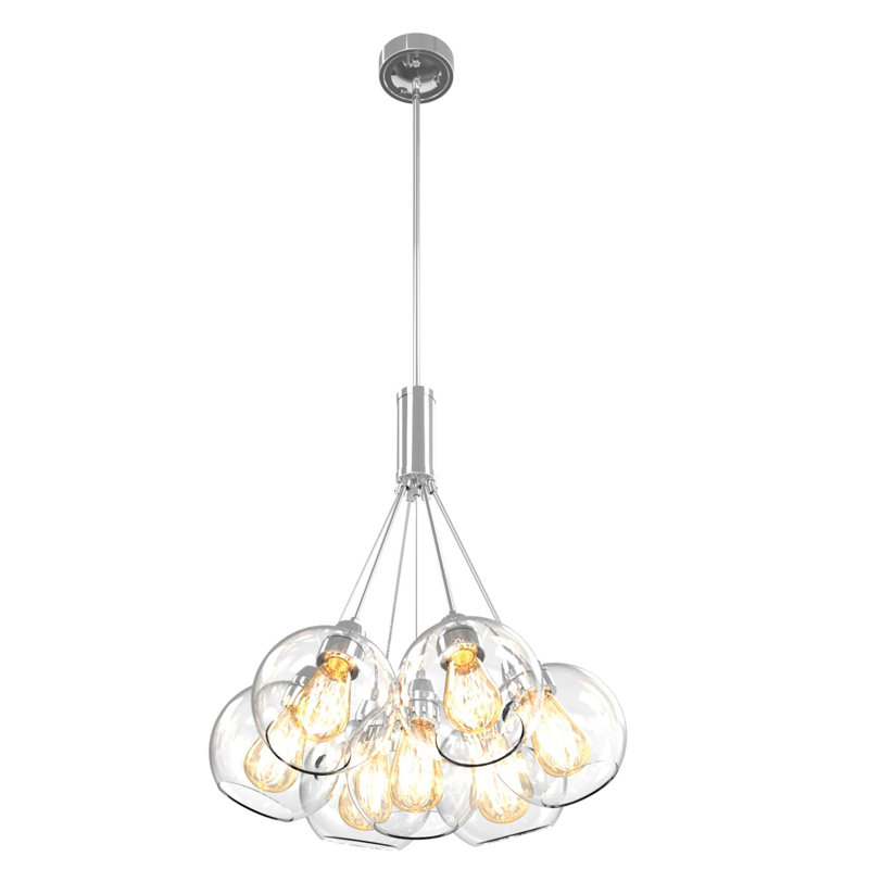 Luminaire suspendu en grappe à 7 lumières Tyrianne