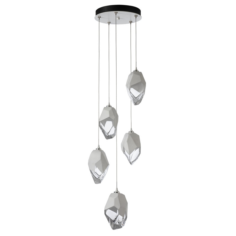 Chrysalis 5 - Light Cluster Pendant, White, White, 15" - 80"