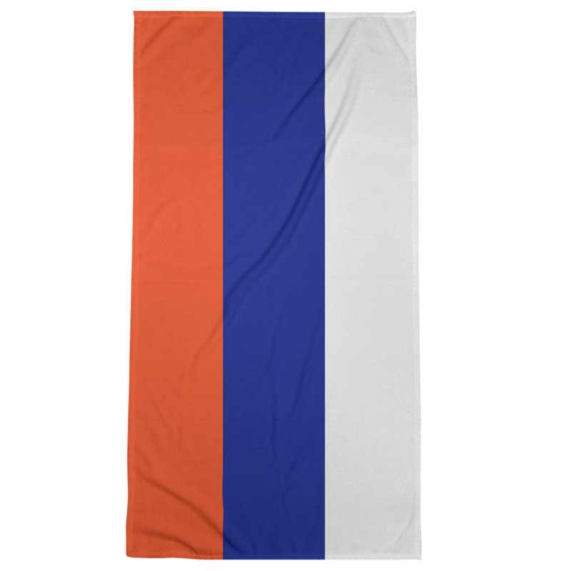 Microfiber Bath Towel, Tennessee Red Football Orange/Royal Blue/Off White