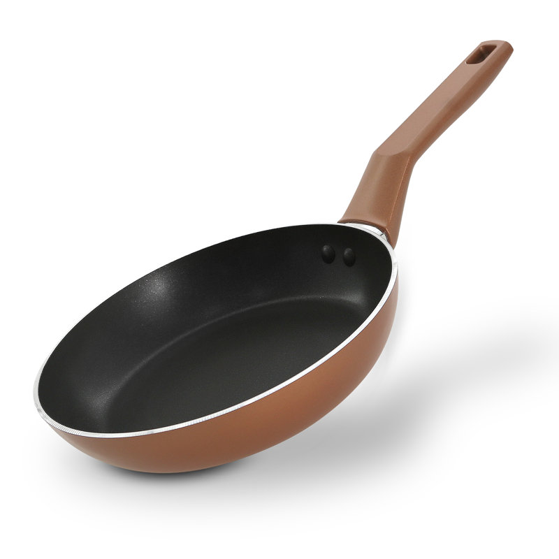 Grande poêle à frire ouverte Nuthausf - Batterie de cuisine antiadhésive de haute qualité avec intérieur noir et extérieur brun (Fonctionne avec le modèle: Nccwa13Br)