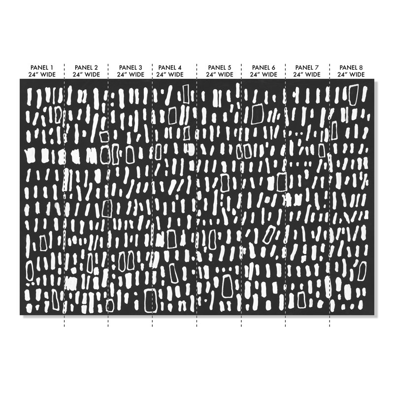Tribal Code Peel & Stick Wall Mural,  120" W x  192" L 