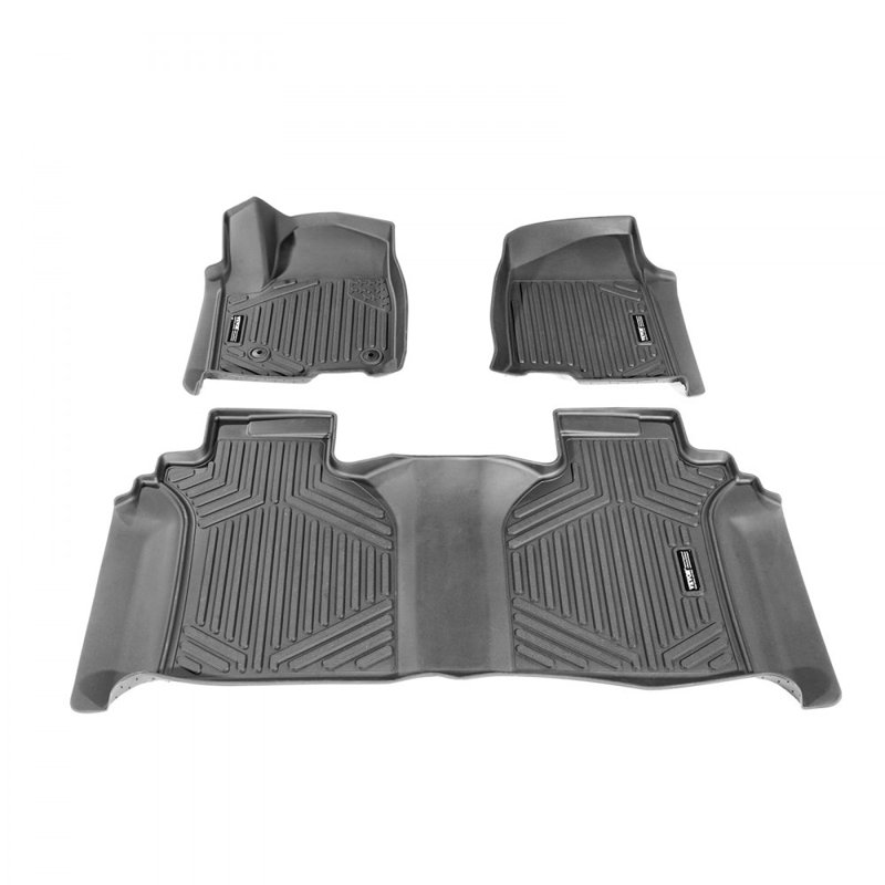 3 pièces de tapis de sol automobile pour chevrons Silverado / GMC Sierra 1500