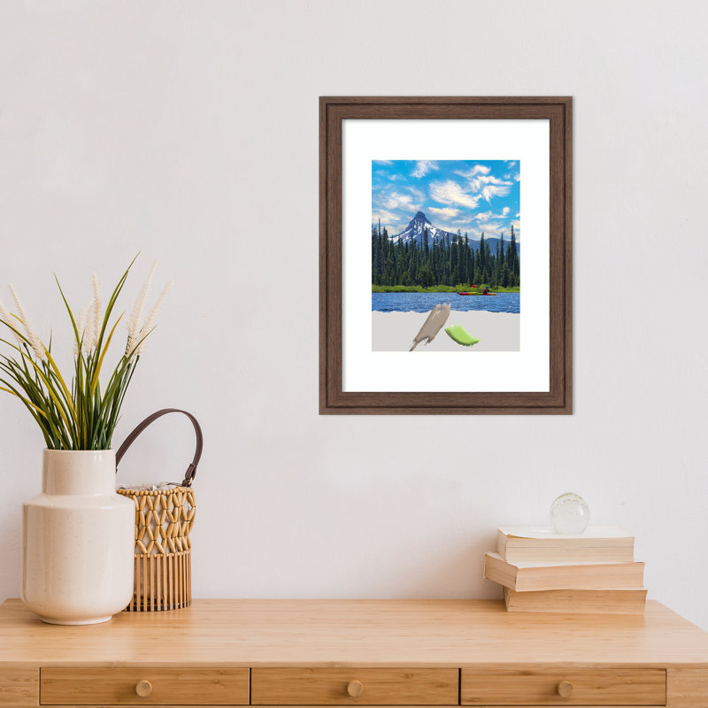 Ashanique Picture Frame with Mat, 11" x 14", Brown