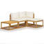 Chaise longue 4 pièces avec coussins-477248911