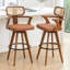 Swivel Upholstered Counter Stool-834109324-834109320