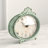 Decorative Antiqued Pewter Mantel Clock-1670383804