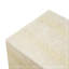 Table d'appoint carrée MGO brun clair clair, table de bout d'appoint texturée en faux travertin, conception pré-assemblée non-KD, capacité de charge de 80 lb, tabouret multi-usage intérieur et extérieur