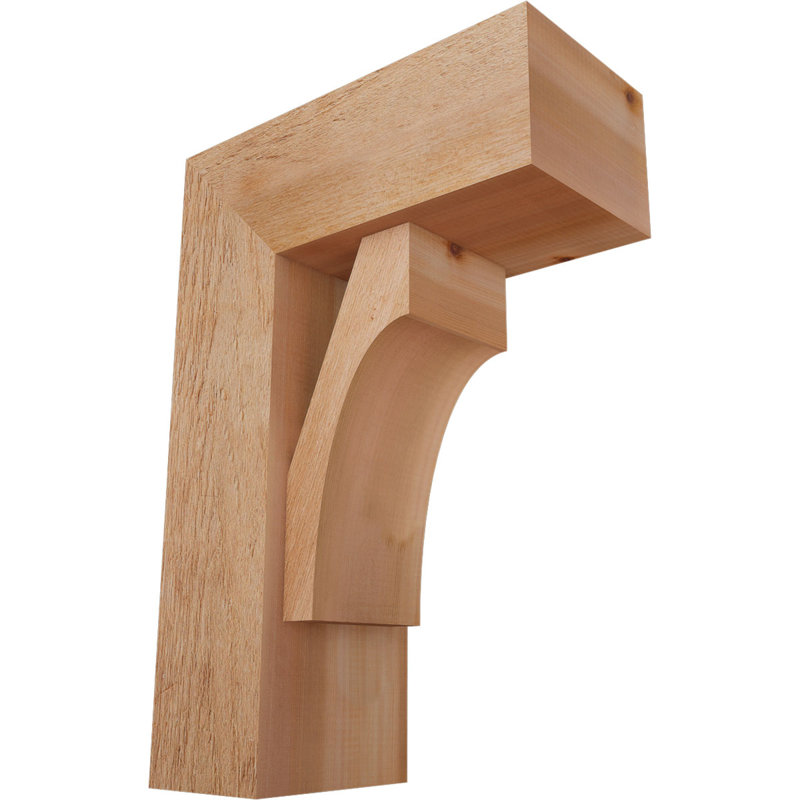 Support Westlake Block avec support décalé, 26 x 18, Cèdre rouge occidental de l 8 po (scié brut)