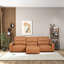 Canapé triple convertible Grant - Cuir cognac