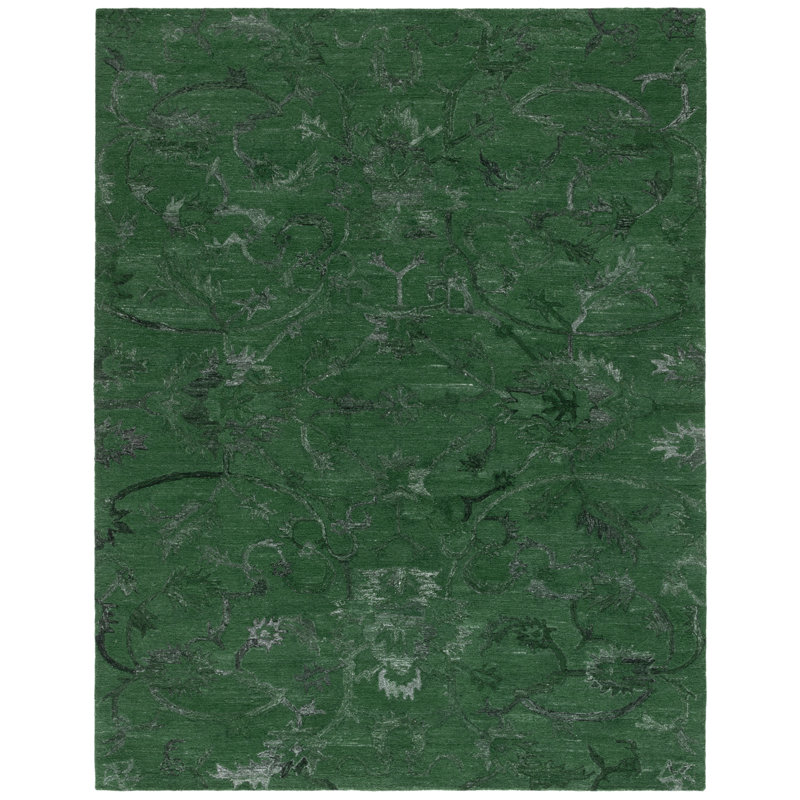 Lyazzat Tufted Performance Performance Floral Rug, Rectangle 8' x 10'