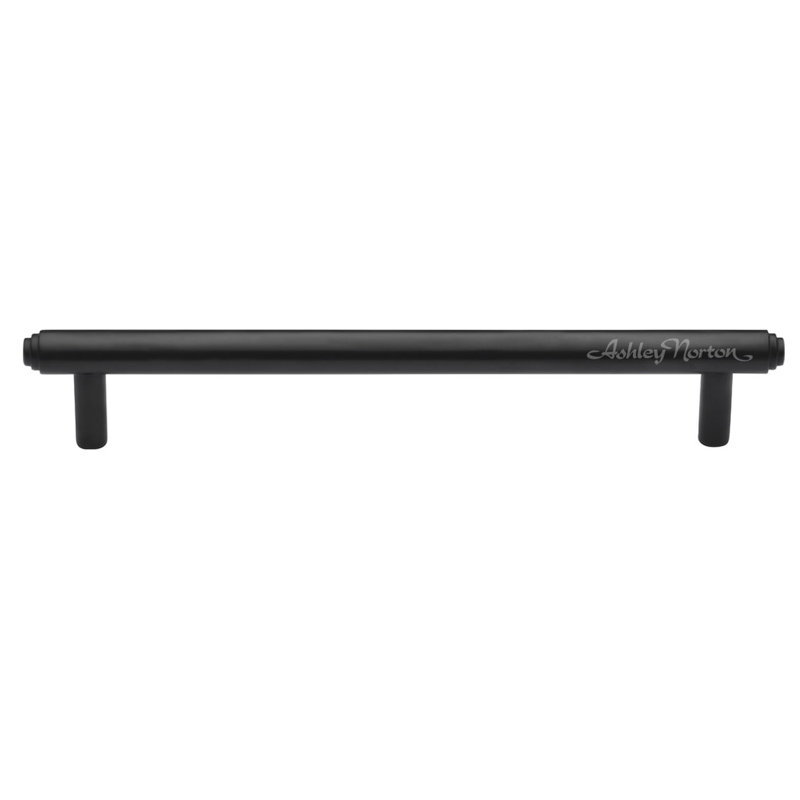 Geneva 6" Flat Black Solid Brass Cabinet Bar Pull