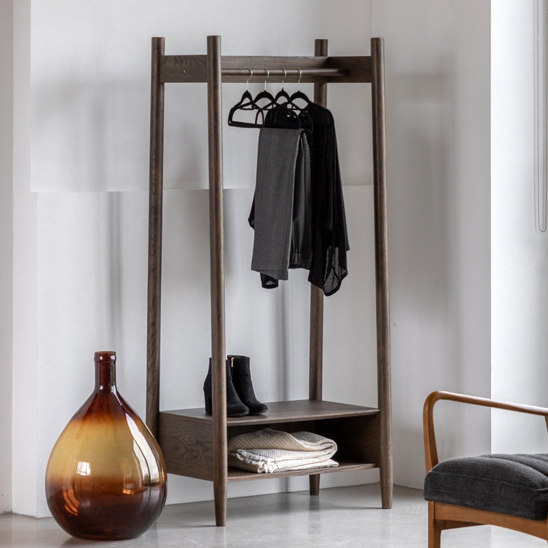 Hatfield Open Wardrobe 800x480x1700mm, Smoked