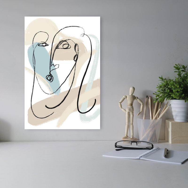 Abstrait art abstrait contemporain, 18" H x 12" W