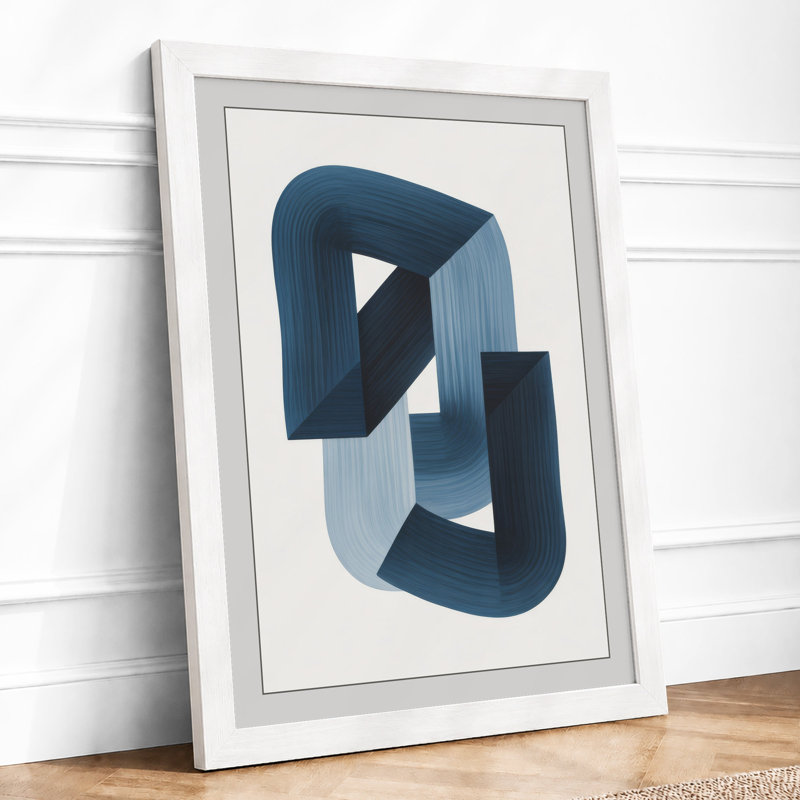 Folded Form Minimalist - Print, A1 - 84.1 x 59.4 cm, White