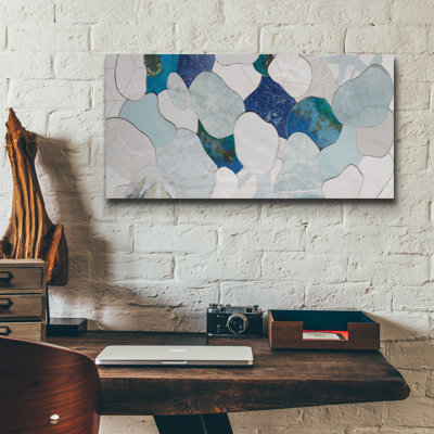  'Koi Fish Pond 5' by Coco Good Acrylic Glass Wall Art, 24" x 12"