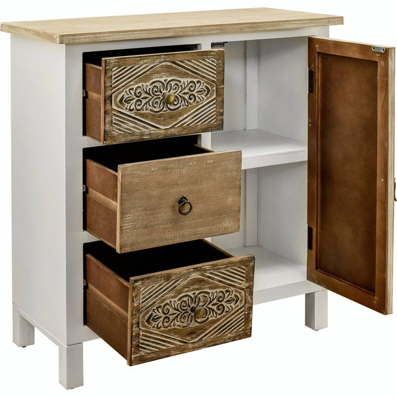 Buffet 17,62 po Folse, Blanc