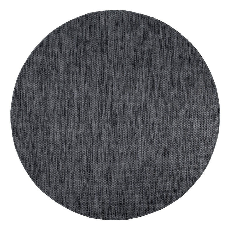Iyana Machine Woven Indoor/Outdoor Area Rug, Round 6'7"
