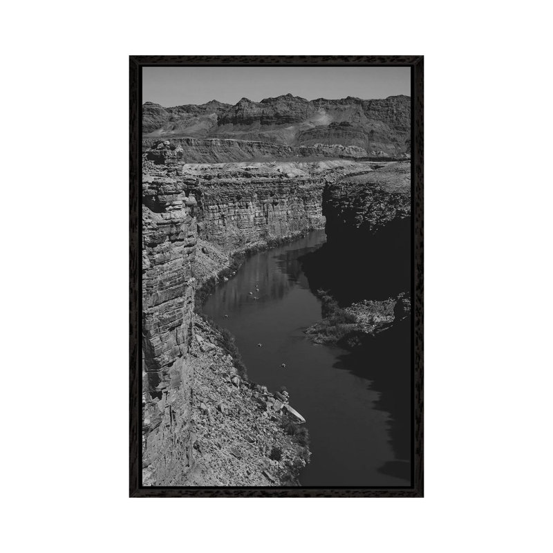 Grand Canyon XV - Print on Canvas, 66.04cm H x 45.72cm W x 3.81cm D, Black Framed