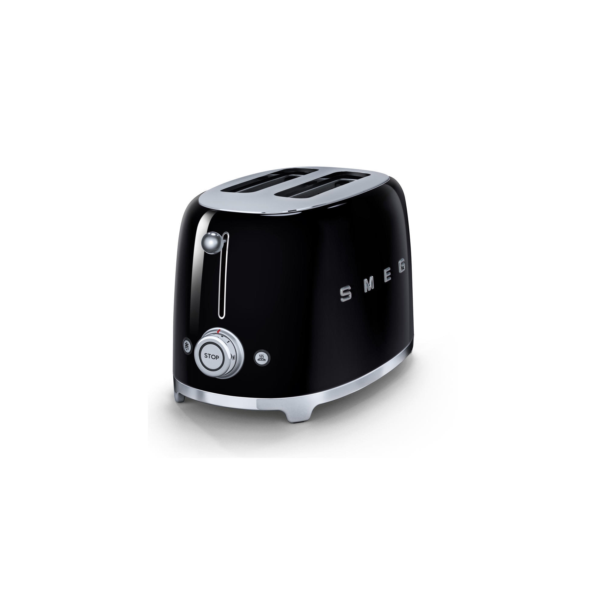 SMEG 50's Retro Style 2 Slice Toaster, Black