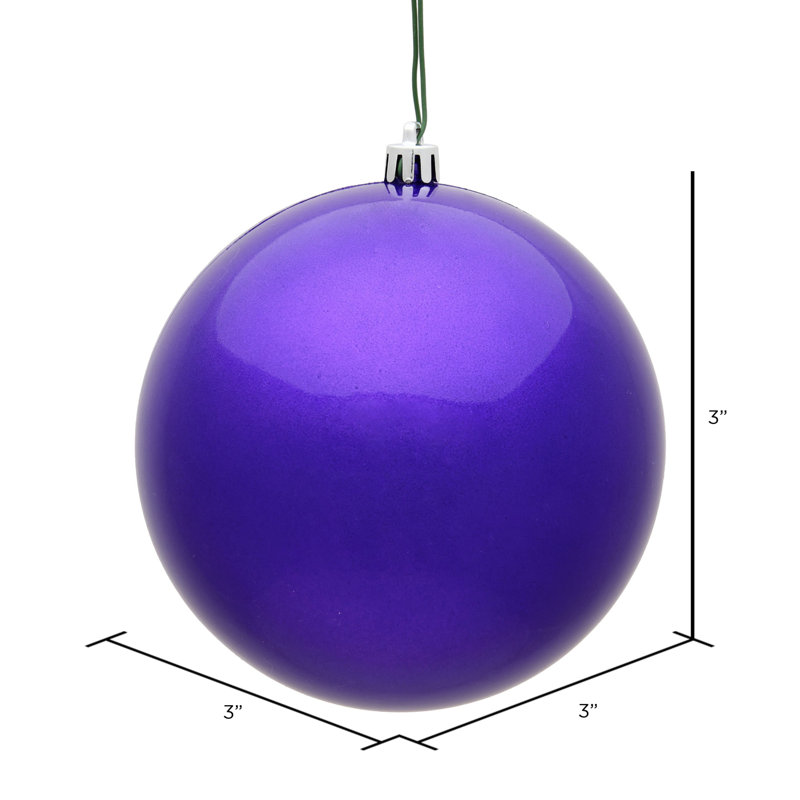Ornement boule des Fêtes, Mauve