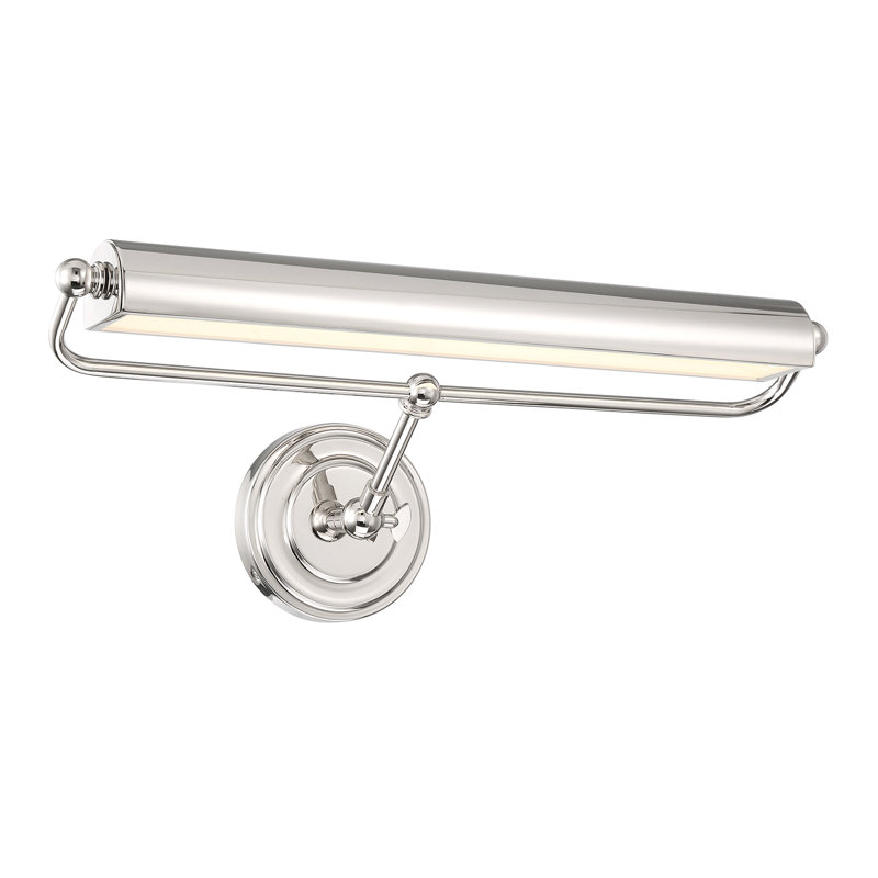 Lampe pour tableau DEL intégrée 21,5 po Latiera, Nickel poli
