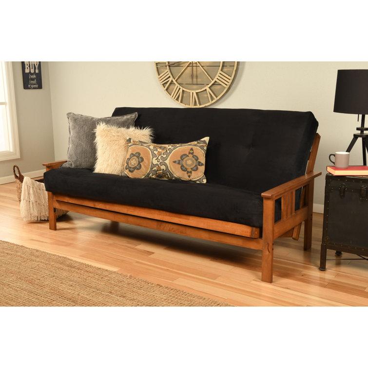 Johnte 80" Full-Size Futon Frame and Full-Size Innerspring Mattress